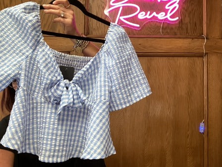Blue and white  No brand Women-Tops, XL