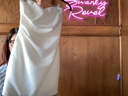 White lulus dress, XS