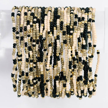 Assorted 2mm Stretch Seed Bead Bracelets