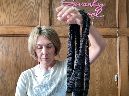 Black Lanyard Women-Accessories/Purses