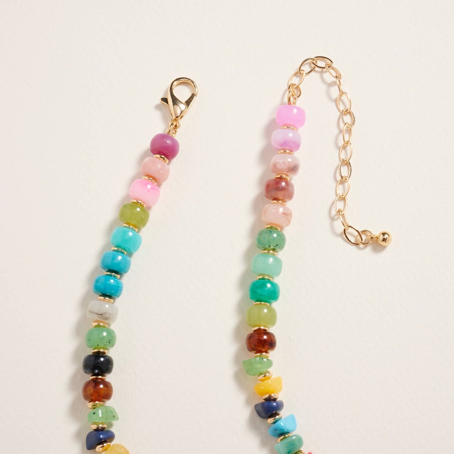 17Inch Mixed Marbled Ombre Beaded Necklace Jewelry