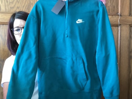 Greenish Nike sweatshirt, Large