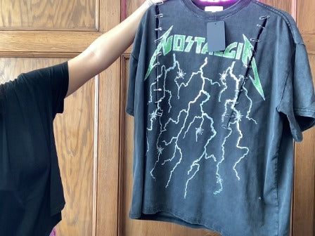 Black/Green gilded intent Women-Tops, XS