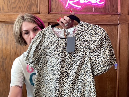 Leopard J. Crew Women-Tops, Small