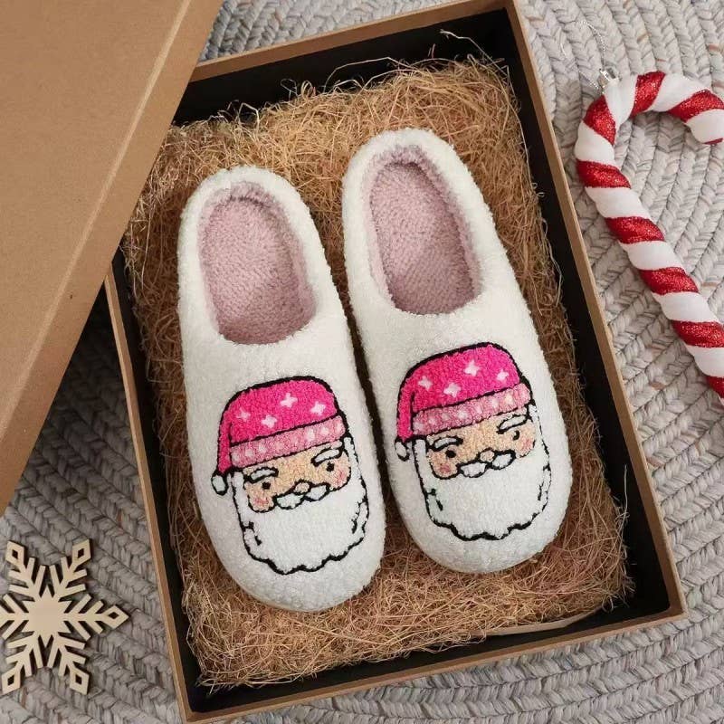 SOFT PLUSH MUSHROOM HEART RAINBOW WARM SLIPPERS | 40SP014
