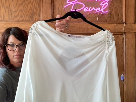White Jennifer Lopez Women-Tops, Medium