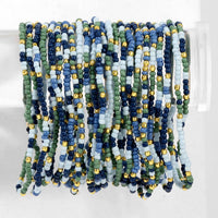 Assorted 2mm Stretch Seed Bead Bracelets