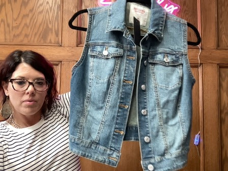 Denim Mossimo vest, Medium