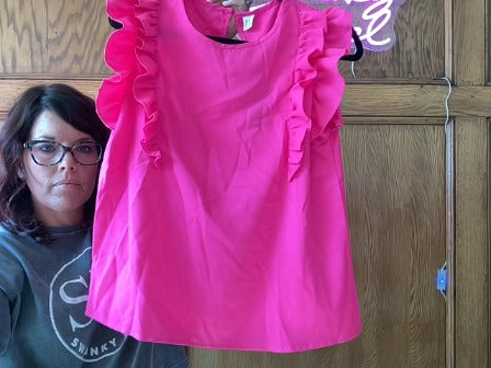 Hot pink Milumia top, Medium