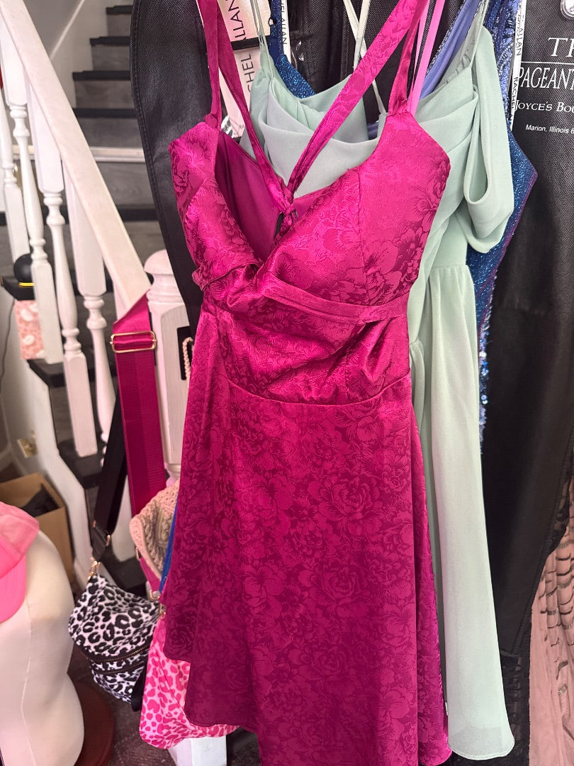 Pink Floral B Darlin HOCO, 11/12