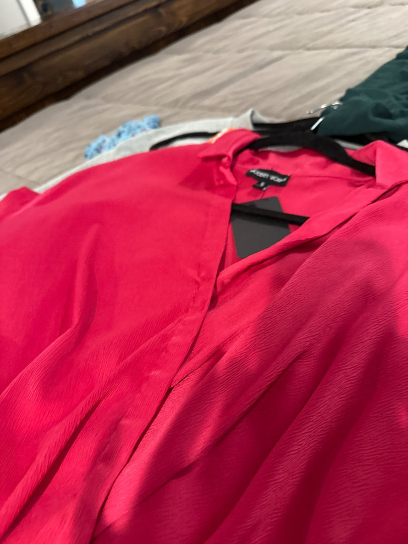 Pink Modern Works Women-Tops, Small