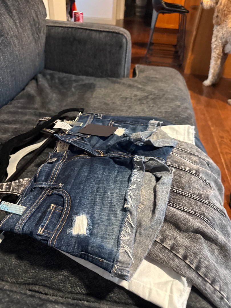 Dark Denim Hollister Women-Bottoms, 0