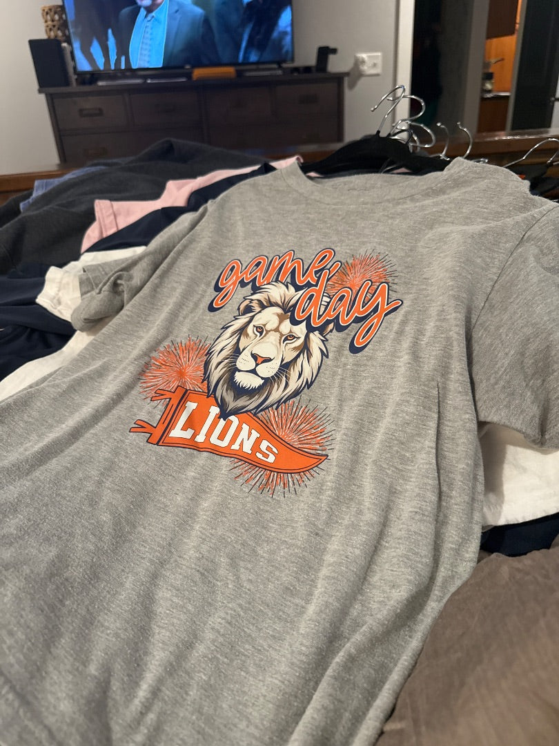 Grey Game Day Women-Tops, AS