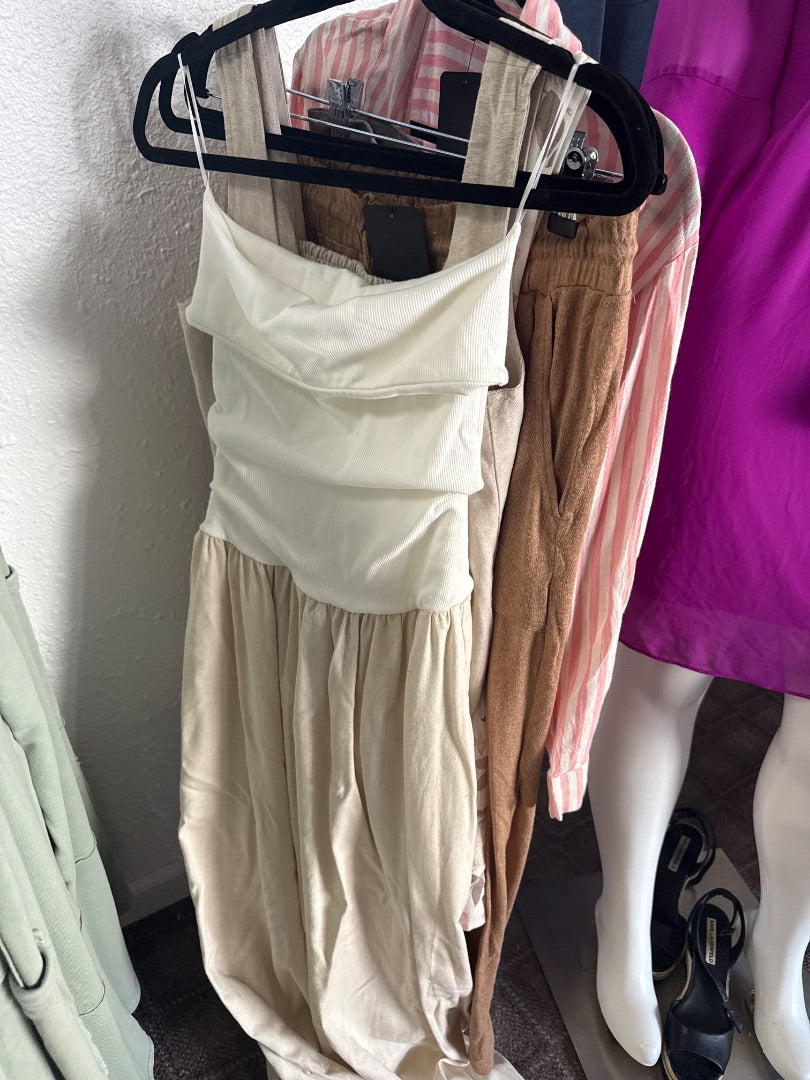 Ivory/Tan The Workshop Women-Dresses/Rompers, Medium