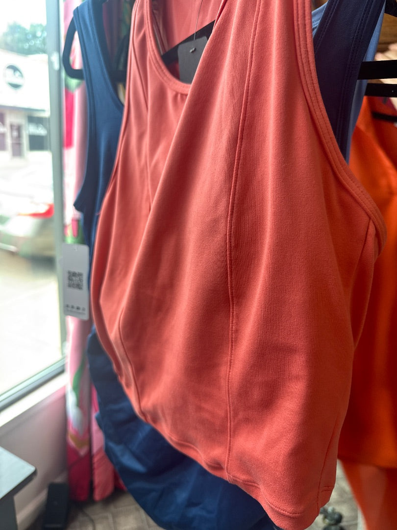 Peach/White No Brand Women-Tops, Medium