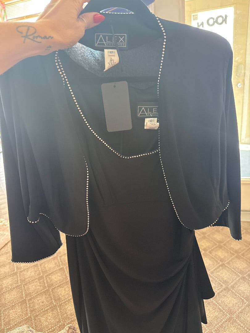 Black Alex Evenings Women-Dresses/Rompers, 12