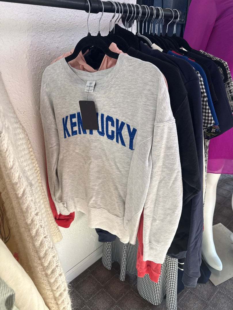 Grey/Blue Kentucky Women-Tops, Small