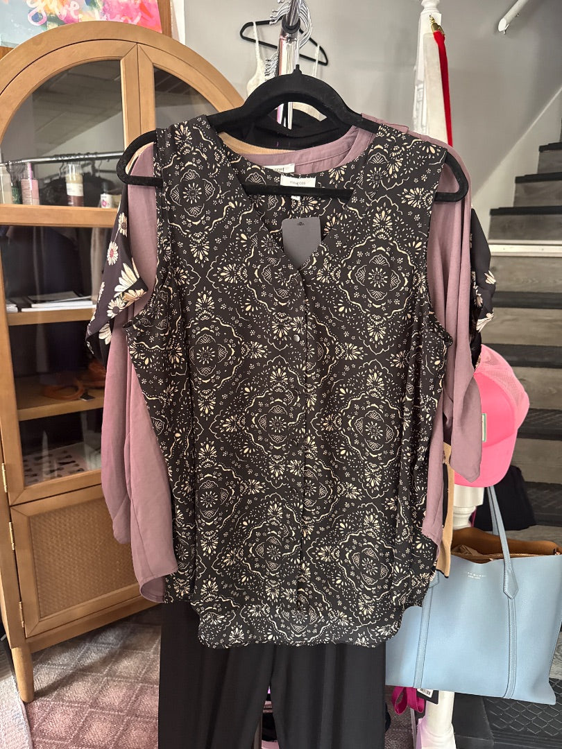 Brown multi Maurice's Women-Tops, Xl