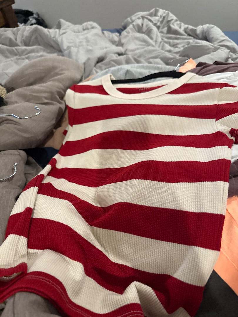 Red/White American Eagle Women-Tops, Small