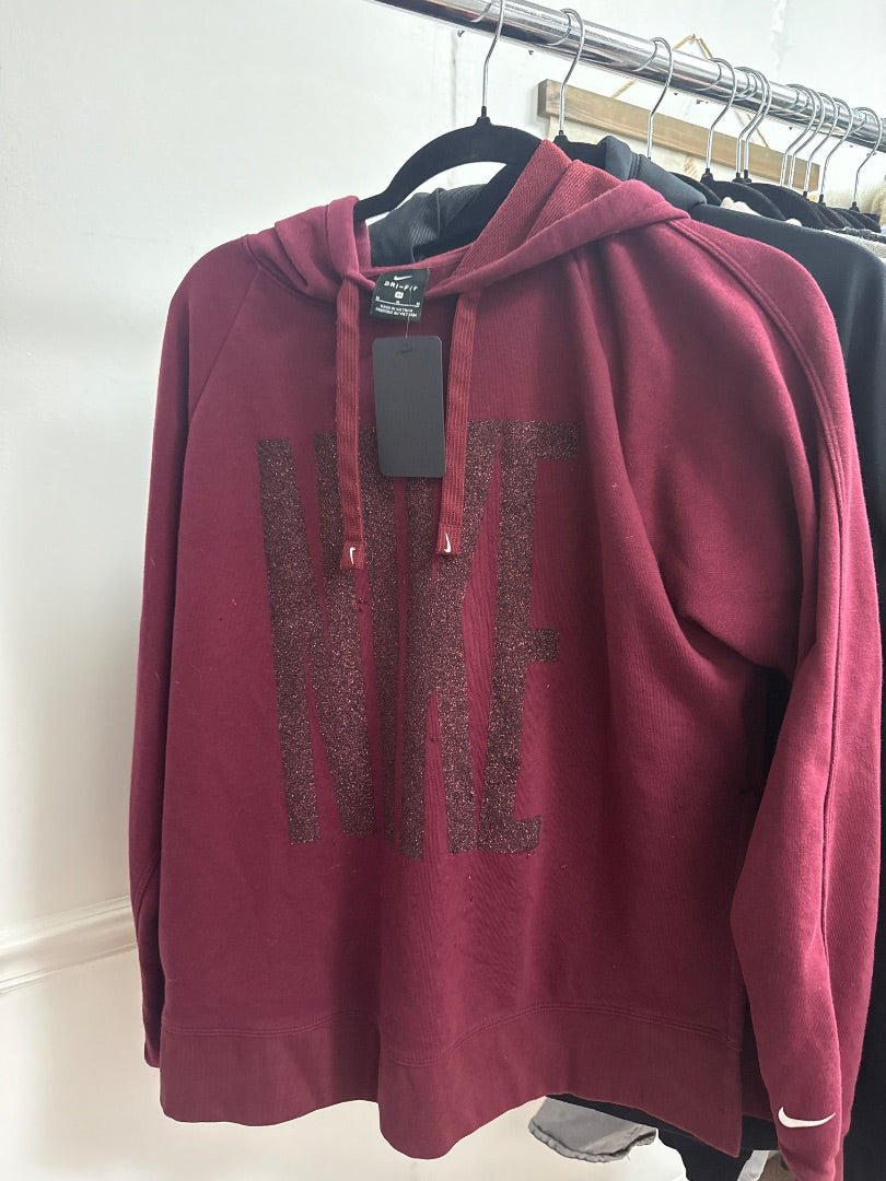 Maroon Nike Women-Tops, Med