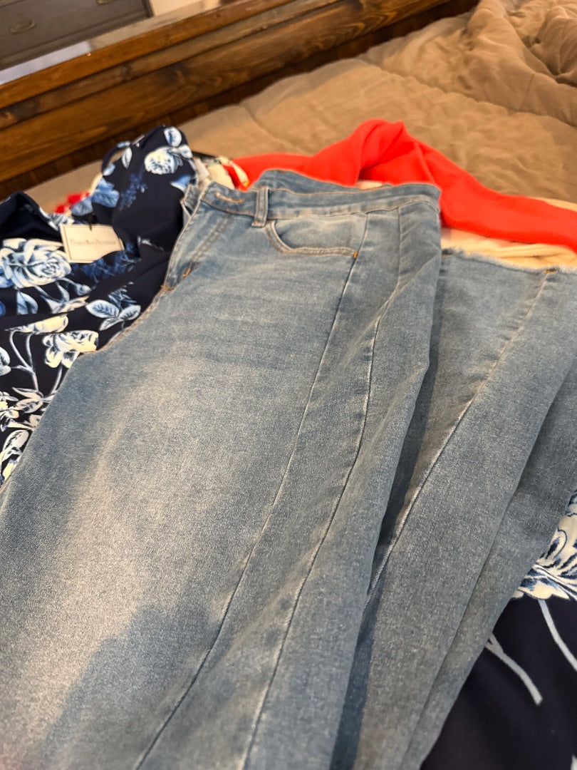 Denim Sidefell Women-Bottoms, 12