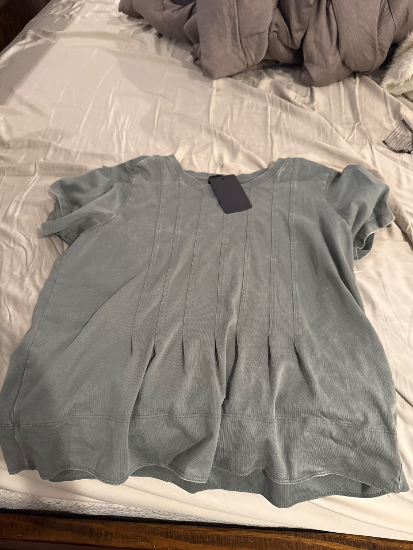 Green Buckle Back Women-Tops, Medium