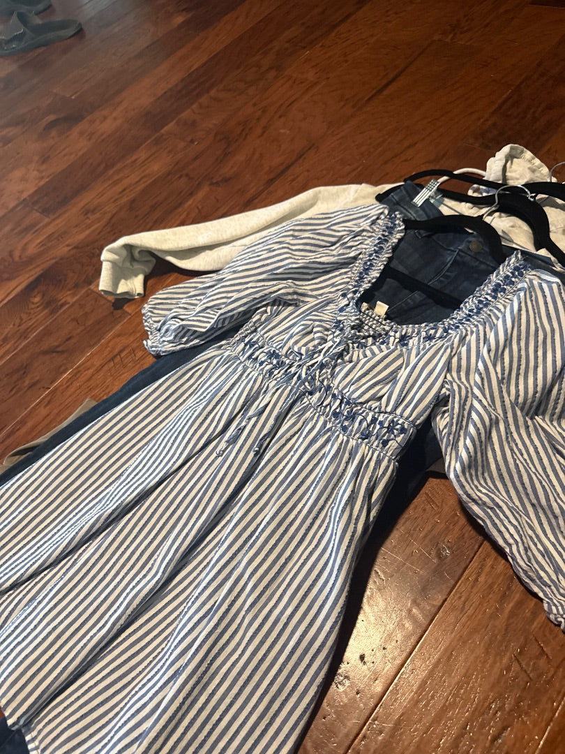 Blue/White American Eagle Women-Dresses/Rompers, Medium