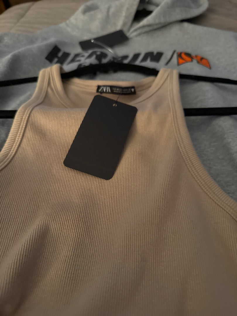 Tan Zara Women-Tops, Medium