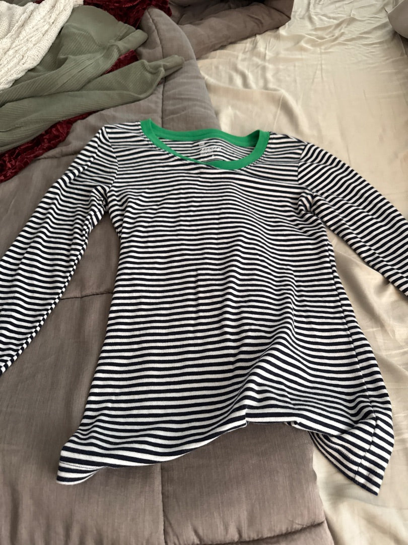 Navy/White/Geeen Gap Women-Tops, Small