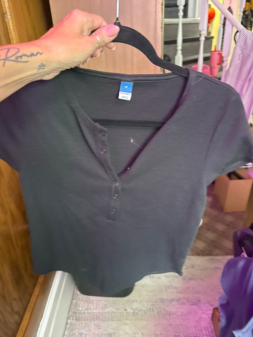 Black Old Navy Women-Tops, Medium