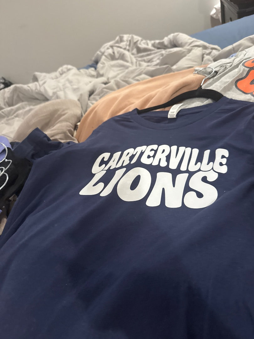 Navy Lions Women-Tops, Small