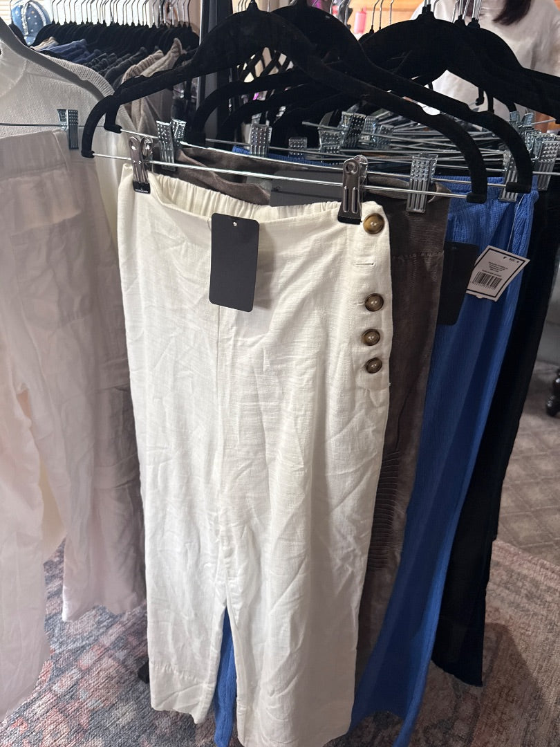 White Good Luck Women-Bottoms, Small
