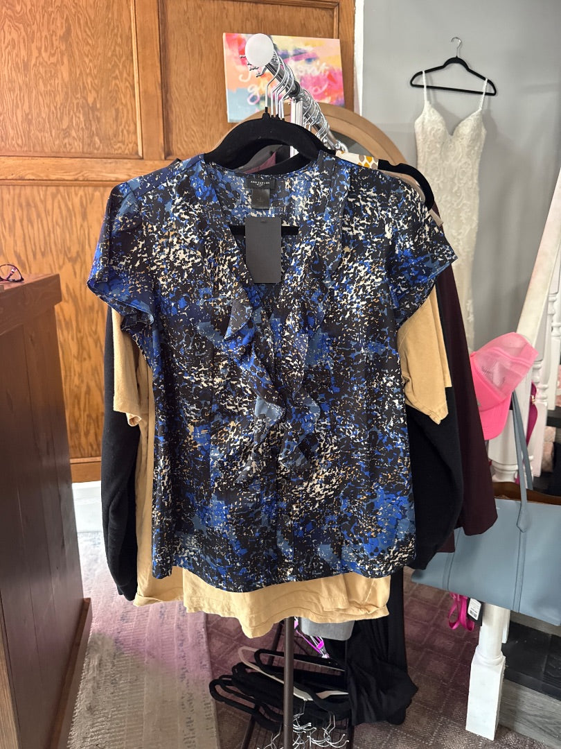Blue multi Ann Taylor Women-Tops, 4