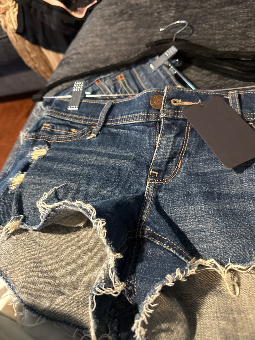 Dark Denim Hollister Women-Bottoms, 0