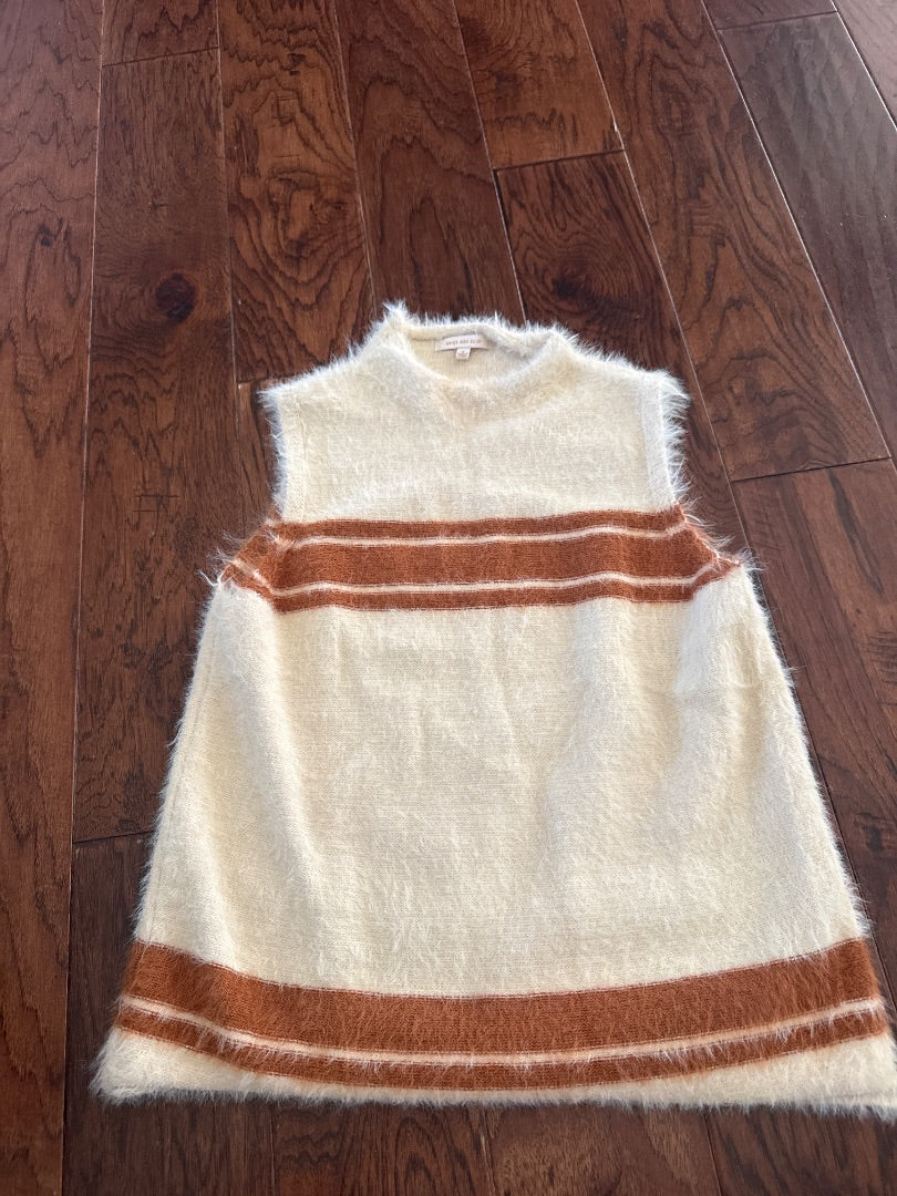 Ivory/Brown Skies Are Blue Women-Tops, Small
