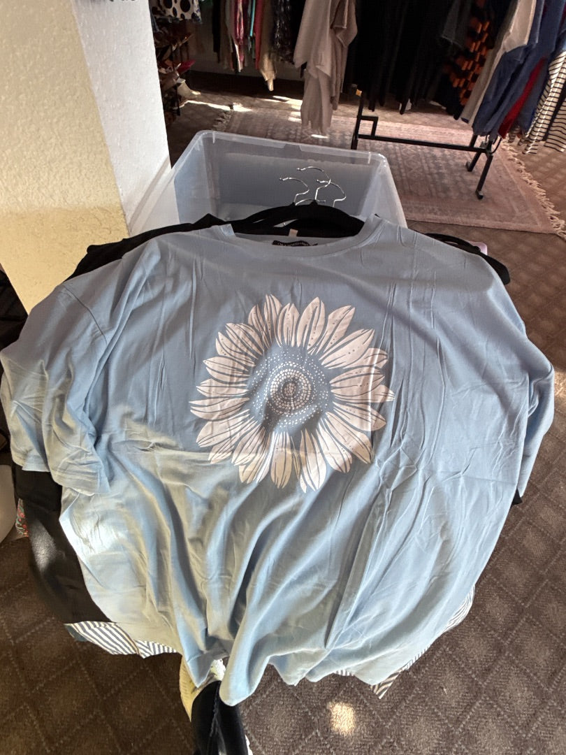 Blue Orandesigne Women-Tops, 2xl