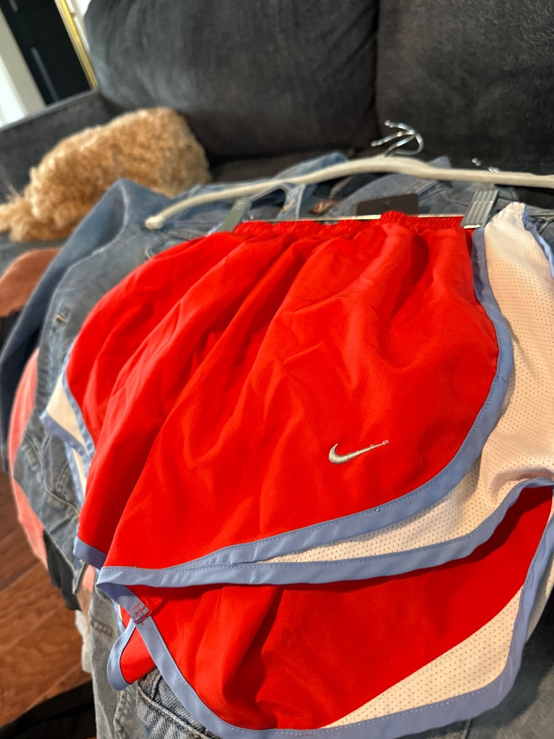 Orange/Blue Nike Women-Bottoms, XS