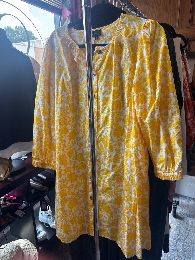 Yellow Who What Where Women-Dresses/Rompers, XL