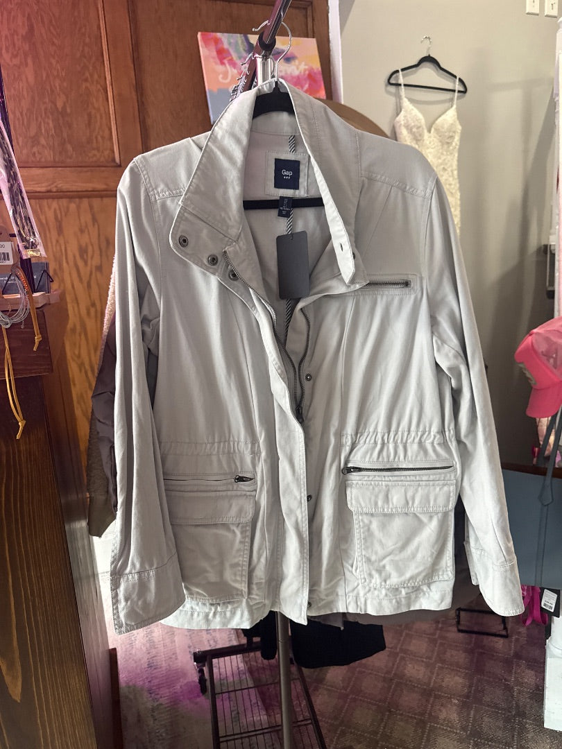 Grey Gap Women-Outerwear, Large