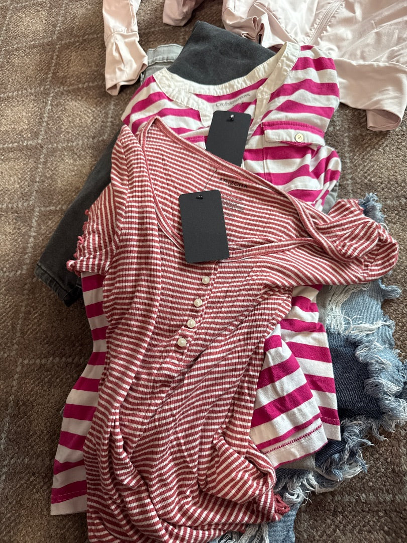 Stripped Arizona Women-Tops, Large