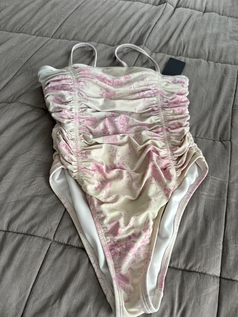Pink/ivory Sea & Shore Swimsuit, 12/14