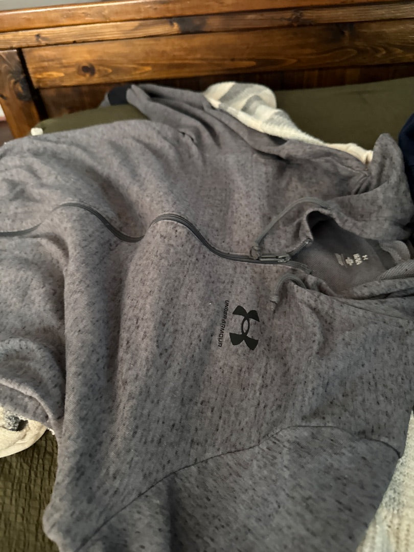 Grey Under Armour Women-Outerwear, Large