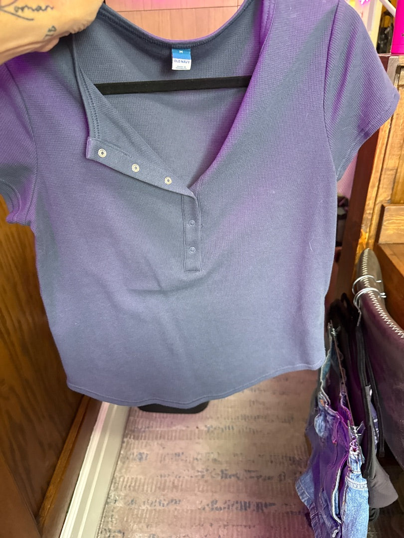 Blue Old Navy Women-Tops, Medium