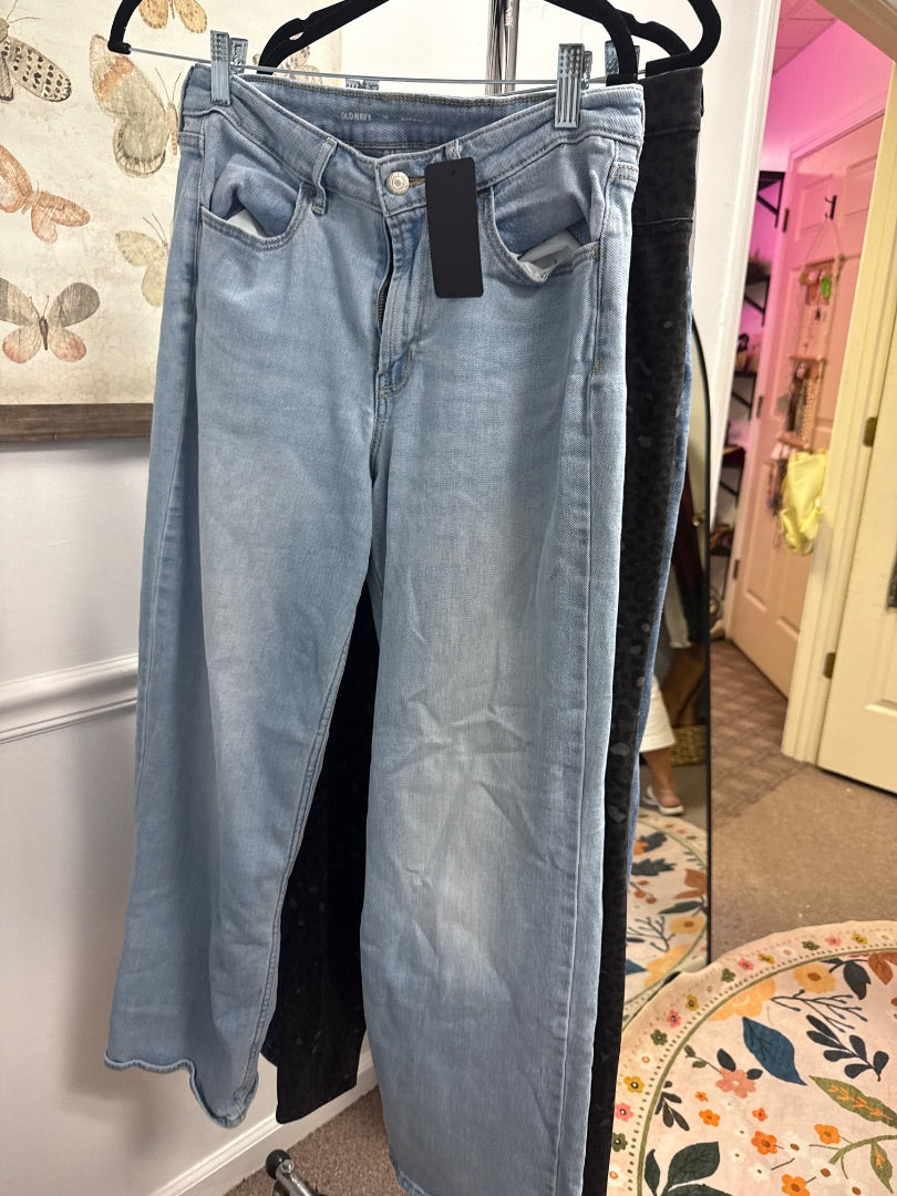 Denim Old Navy Women-Bottoms, 10 Wide Leg