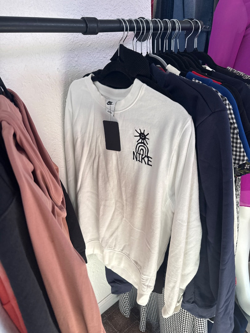 White Nike Women-Tops, Small