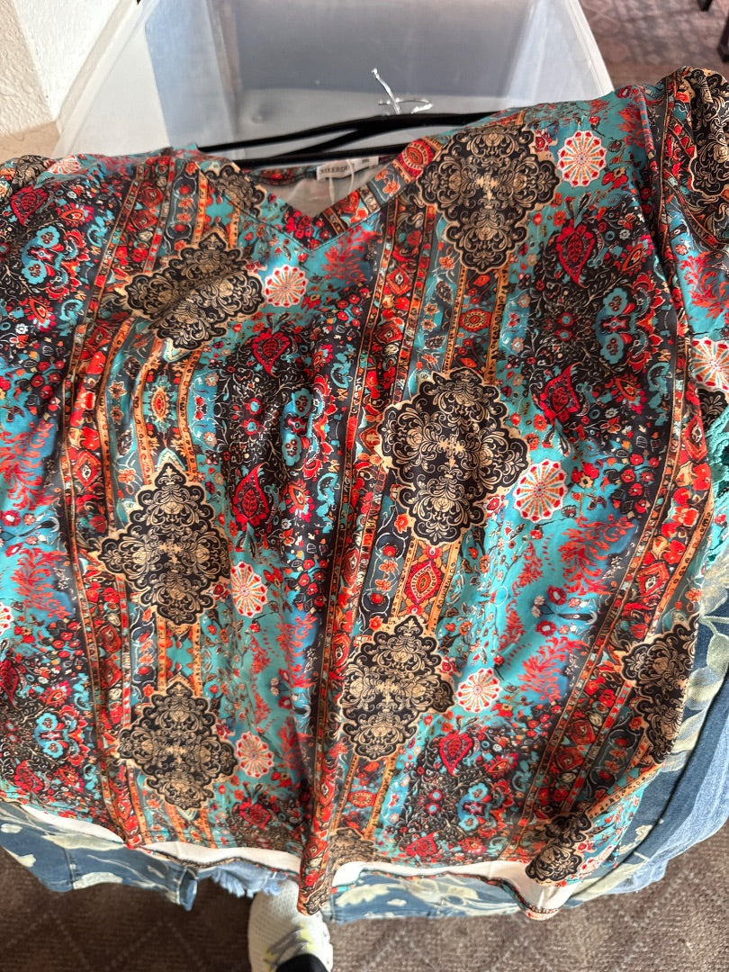 Floral xieerduo Women-Tops, 3xl