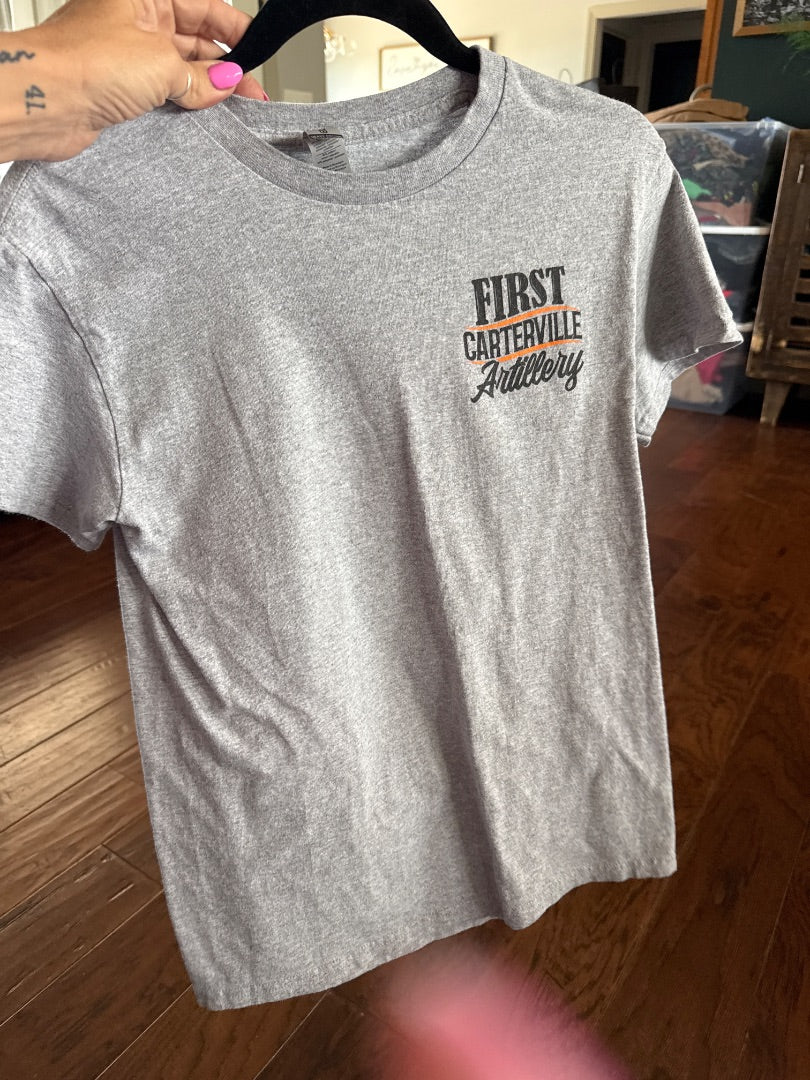 Grey Carterville first artillery Women-Tops, Small